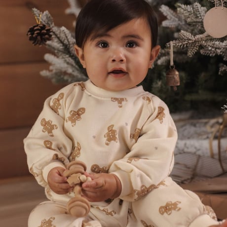【 Rylee + Cru 】RAGLAN JUMPSUIT GINGERBREAD