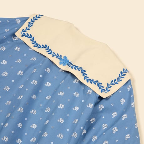 【 Apolina 】 MAGGIE SAILOR BLOUSE - MOUNTAIN CALICO BLUE