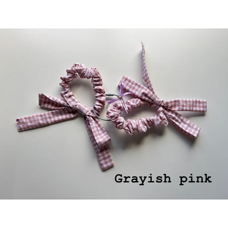【mc】 Twin  scrunchie Gingham