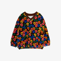 【 MINI RODINI 】Violas aop velour sweatshirt - Multi