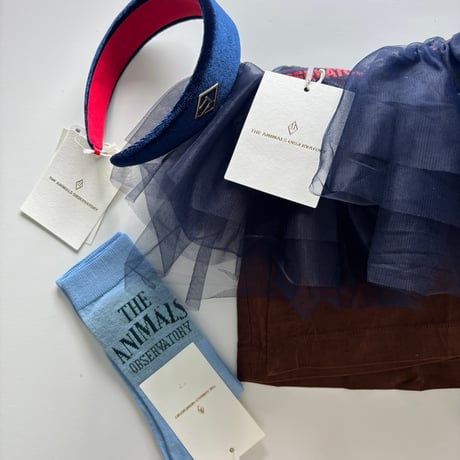 【The Animals Observatory】 NAVY DOXIEPOO SKIRT