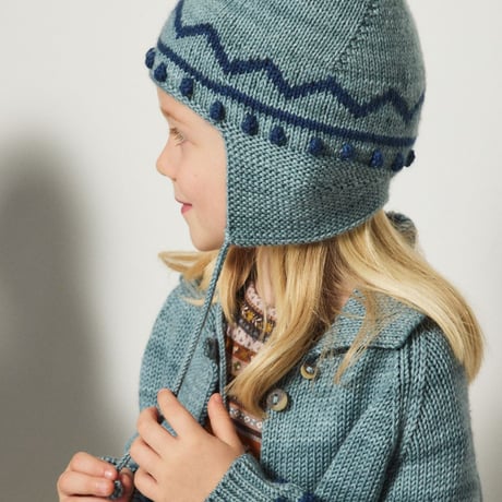 【Misha&Puff】ZIG ZAG POINTY PEAK HAT (SLATE)