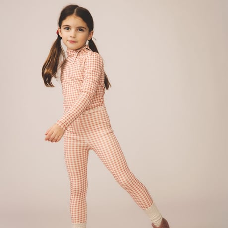 入荷後発送ご予約商品【 SOOR PLOOM 】POUF TURTLENECK, GINGHAM PRINT, LADYBIRD