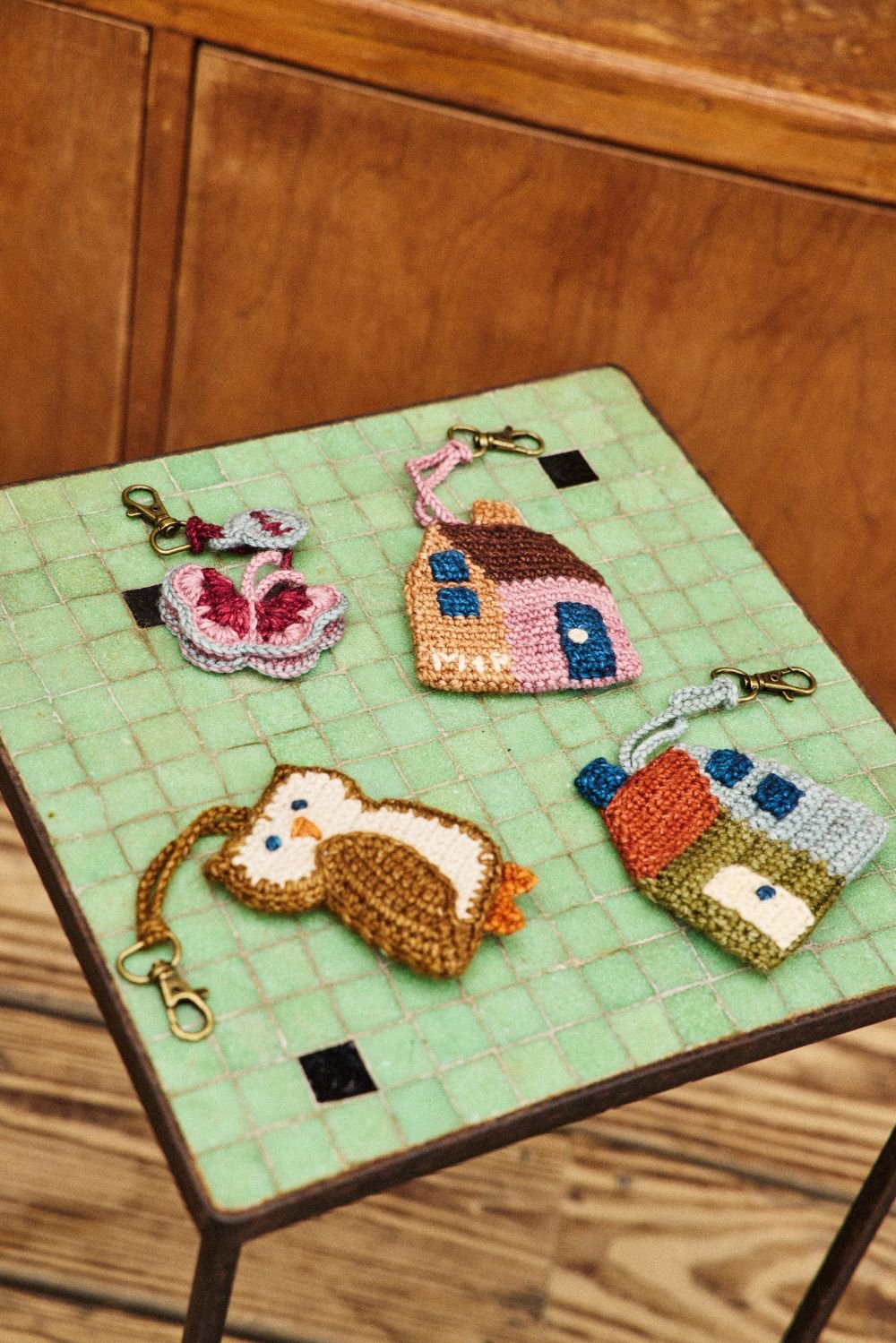 Misha&Puff】 HOME BAG CHARM (ANTIQUE ROSE) | MI