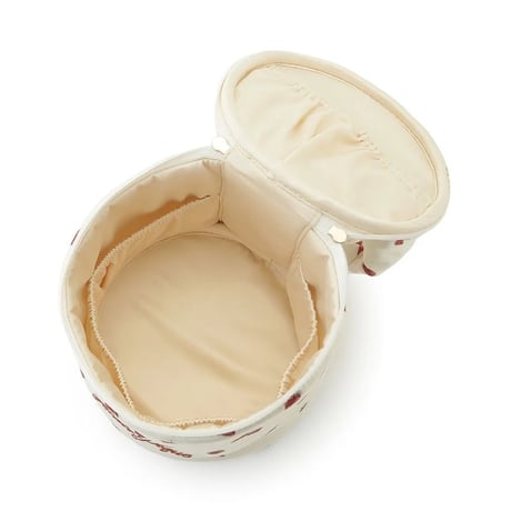 【 gelato pique 】 PWGB264597 ｽﾄﾛﾍﾞﾘｰ総柄ﾊﾞﾆﾃｨﾎﾟｰﾁ OWHT