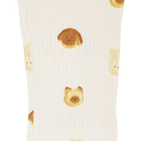 【 gelato pique 】PKCP264477 KIDSｱﾆﾏﾙﾌﾞﾚｯﾄﾞ柄ﾛﾝｸﾞﾊﾟﾝﾂ CRM (size 90-110)