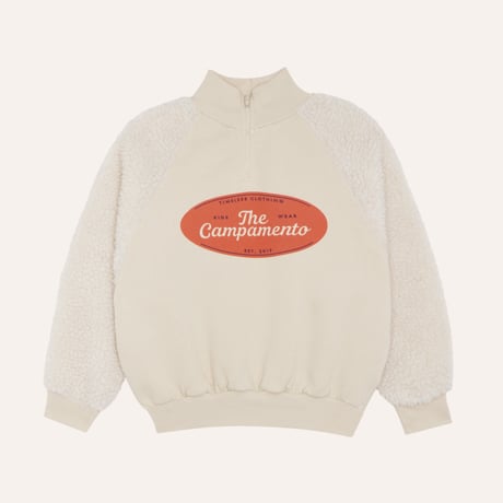 【The Campamento】 The Campamento Teddy Sweatshirt - Ecru