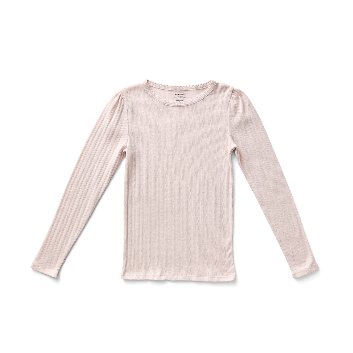 トップス SOOR PLOOM Pouf Tee Sky Pointelle 4y 入荷後発送ご予約商品【 SOOR PLOOM 】POUF TEE, PIXIE DUST PO