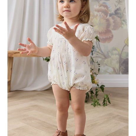 ★公式８月中旬入荷【 Jamie kay 】JBFO264150 ｺｯﾄﾝ花柄ﾌﾟﾚｲｽｰﾂJade Floral OWHT（size 70,80,90）