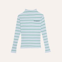 【The Campamento】 Light Blue Stripes Tshirt - Light Blue