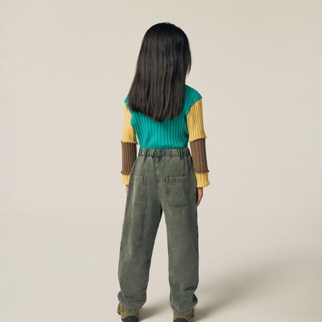 【The Campamento】 Green Contrast Tshirt - Green