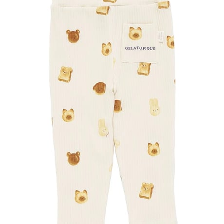 【 gelato pique 】PBCP264480 BABYｱﾆﾏﾙﾌﾞﾚｯﾄﾞ柄ﾛﾝｸﾞﾊﾟﾝﾂ CRM (size 80)