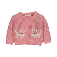 【hello Simone】Jeannette baby cardigan Kitty Pale Rose（24M）