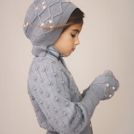 入荷後発送ご予約商品【 SOOR PLOOM 】POUF TURTLENECK, TALC POINTELLE