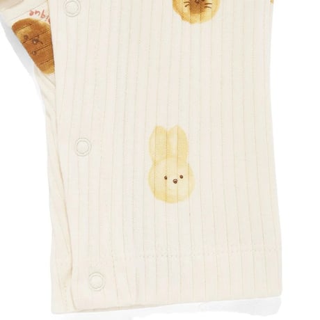 【 gelato pique 】PBCO264481 BABYｱﾆﾏﾙﾌﾞﾚｯﾄﾞ柄ﾛﾝﾊﾟｰｽ CRM (size 70, 80)