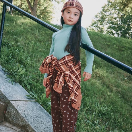【Misha&Puff】PLAID CAP (ROSE GOLD)