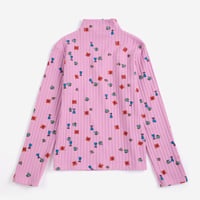 【BOBO CHOSES】 Blossom all over turtleneck T-shirt