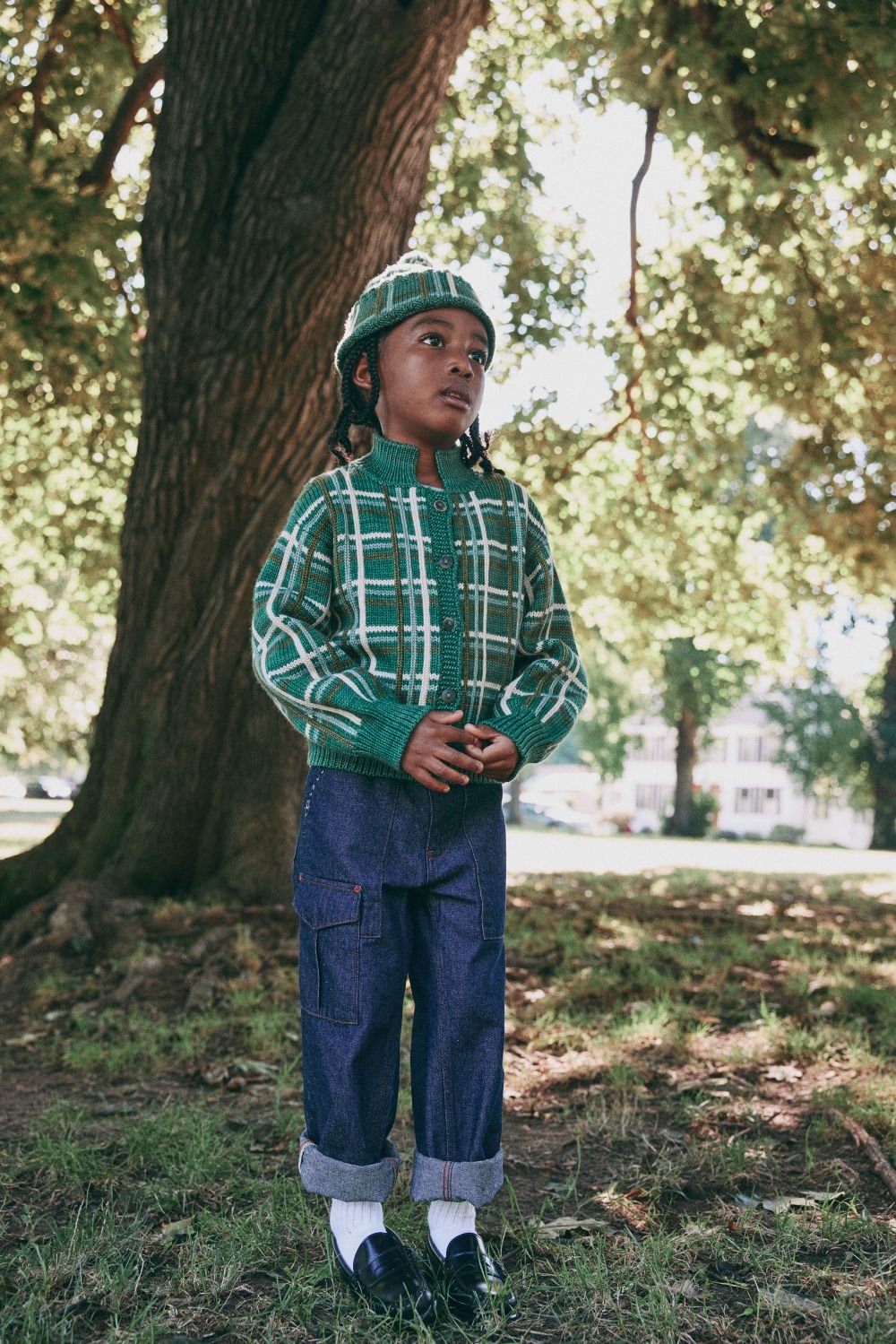 Misha&Puff】PLAID CAP (BOUGH) | MIK & CO