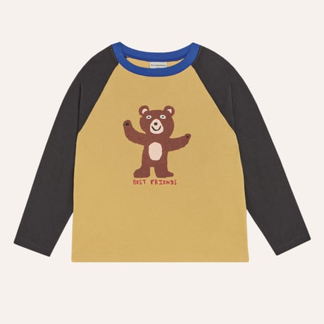 【The Campamento】 Bear Color Block Tshirt - Yellow