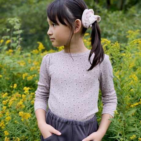 入荷後発送ご予約商品【 SOOR PLOOM 】POUF TEE, CALICO PRINT, PIGEON