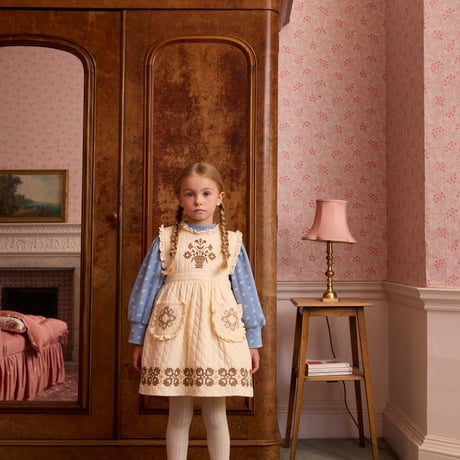 【 Apolina 】 IDA QUILTED DRESS - CREAM
