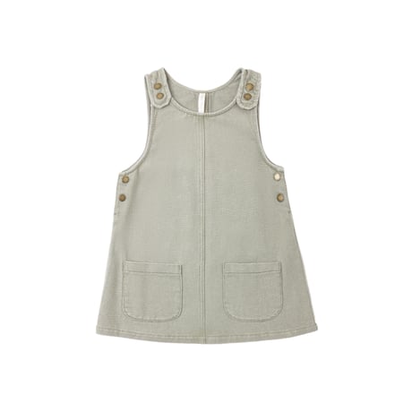 【 Rylee + Cru 】ODETTE OVERALL DRESS DARK SAGE