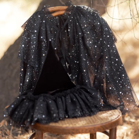 【 NORALEE 】TULLE CAPE BLACK