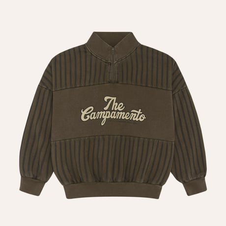【The Campamento】 The Campamento Stripes Sweatshirt - Green