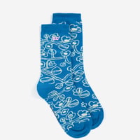 【BOBO CHOSES】Sketchy Flowers all over long socks