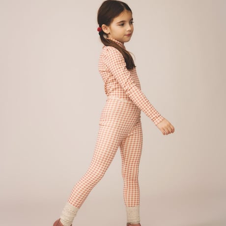 入荷後発送ご予約商品【 SOOR PLOOM 】POUF TURTLENECK, GINGHAM PRINT, LADYBIRD