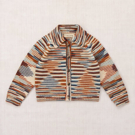 【Misha&Puff】 MOTLEY CARDIGAN (NERIAGE SPACE DYE)（4Y）