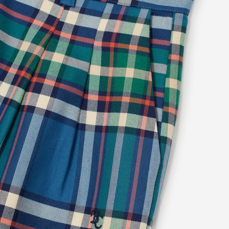 【BOBO CHOSES ADULT 】 Tartan flannel pleated pants　M