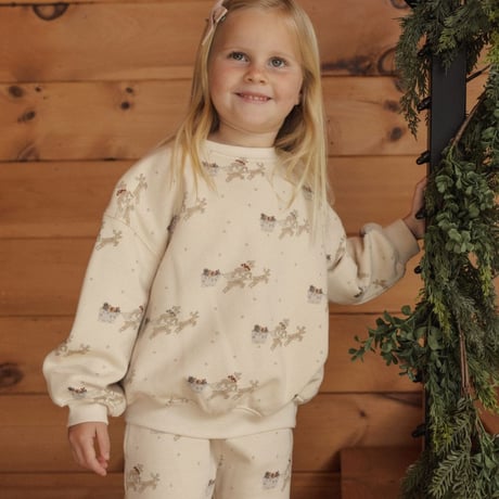 【 Rylee + Cru 】RELAXED SWEATSHIRT REINDEER