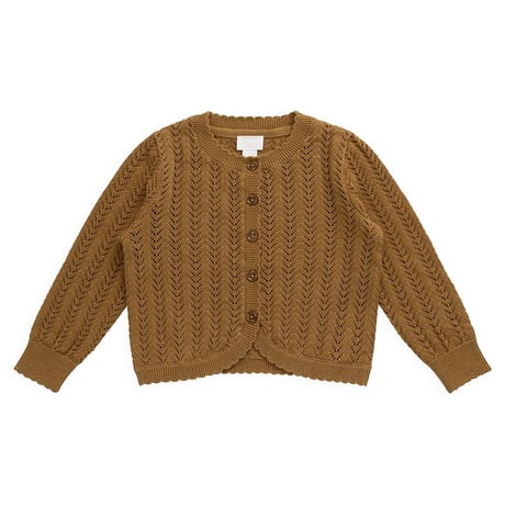 【 Jamie kay 】JKNT264073 ニットカーディガン Antique Bronze/Blackcurrant CML（size 90~120）