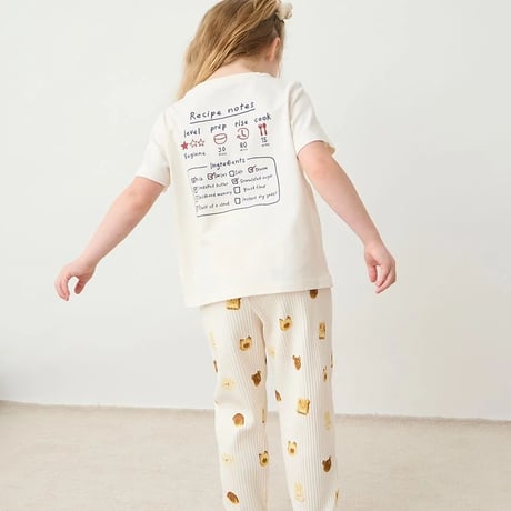【 gelato pique 】PKCT264475 KIDSｱﾆﾏﾙﾌﾞﾚｯﾄﾞﾜﾝﾎﾟｲﾝﾄT CRM (size 90-110)