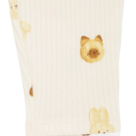 【 gelato pique 】PBCP264480 BABYｱﾆﾏﾙﾌﾞﾚｯﾄﾞ柄ﾛﾝｸﾞﾊﾟﾝﾂ CRM (size 80)
