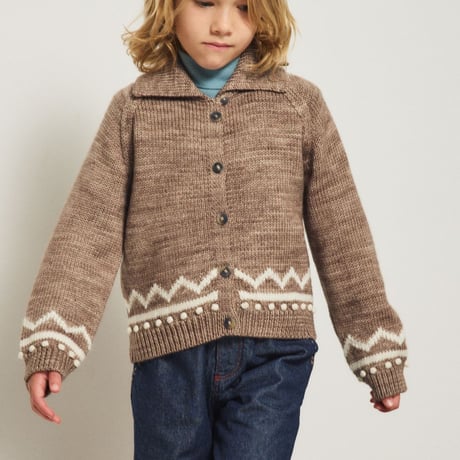 【Misha&Puff】ZIG ZAG CARDIGAN (BRUT)