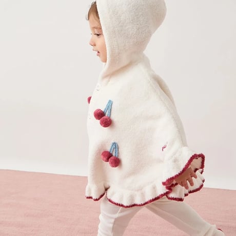 【 gelato pique 】PBNT264431 BABYｴｱﾘｰﾓｺﾁｪﾘｰﾎﾟﾝﾁｮ IVR（size F 70~90）