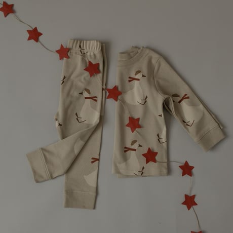11月中旬頃発送予定ご予約【organic zoo】  Christmas Goose PJ's