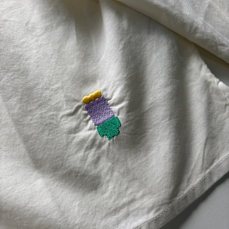 【BOBO CHOSES ADULT 】Lace ending poplin shirt　M ,L