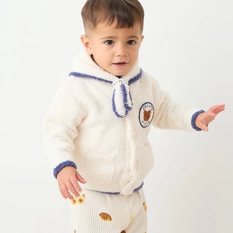 【 gelato pique 】PBCP264480 BABYｱﾆﾏﾙﾌﾞﾚｯﾄﾞ柄ﾛﾝｸﾞﾊﾟﾝﾂ CRM (size 80)