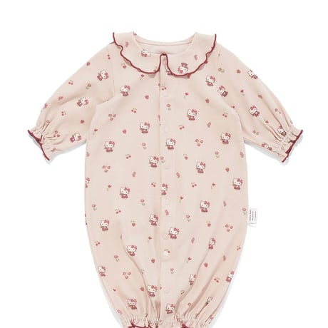 【 Jamie kay × HELLO KITTY 】JBCO264911 OC新生児総柄プリント2wayオール PNK（size 50）