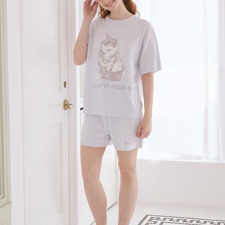 【 gelato pique 】 PWNT264068 ﾊﾞｽﾀｲﾑCATJQDﾌﾟﾙｵｰﾊﾞｰ IVR（size F）