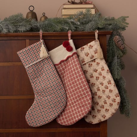 【 Rylee + Cru 】NOEL STOCKING RUBY PLAID