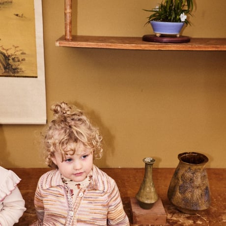 【Misha&Puff】 MOTLEY CARDIGAN (NERIAGE SPACE DYE)（4Y）