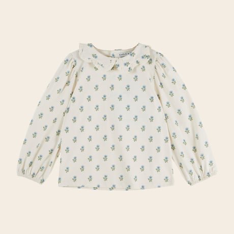 【Emile et Ida】 Ecru floral jersey - SCARLET