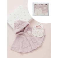 【 gelato pique 】PBGG259068 BABYﾍﾞｱﾎﾟﾝﾁｮ&ｽﾀｲ２点ｾｯﾄ ｷﾞﾌﾄBOX LPNK(ウサギ)