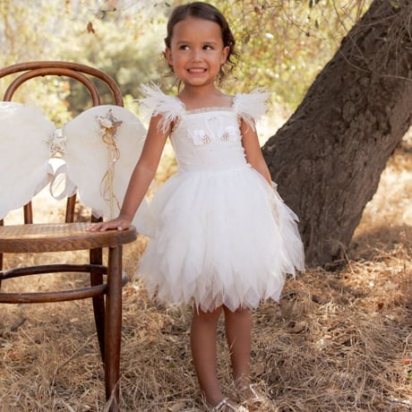 【 NORALEE 】MAGIQUE DRESS WHITE（4Y,6Y,8Y,10Y）