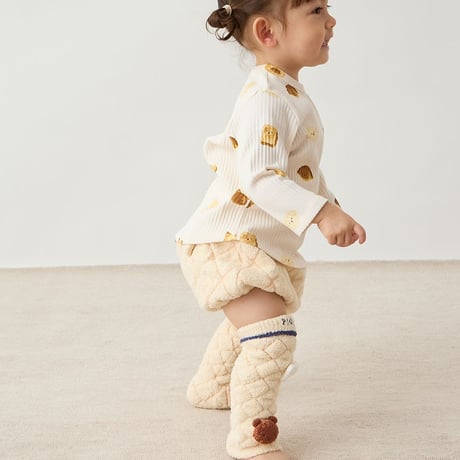 【 gelato pique 】PBCT264479 BABYｱﾆﾏﾙﾌﾞﾚｯﾄﾞ柄ﾛﾝｸﾞTｼｬﾂ CRM (size 80)