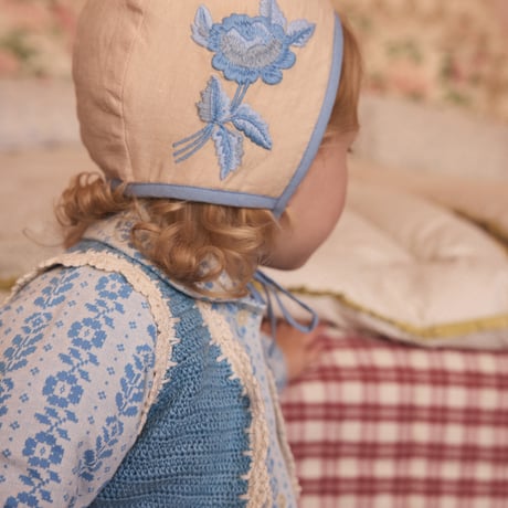 【 Apolina 】 BABY JERSEY JANE CARDIGAN - NORDIC FLORAL JACQUARD